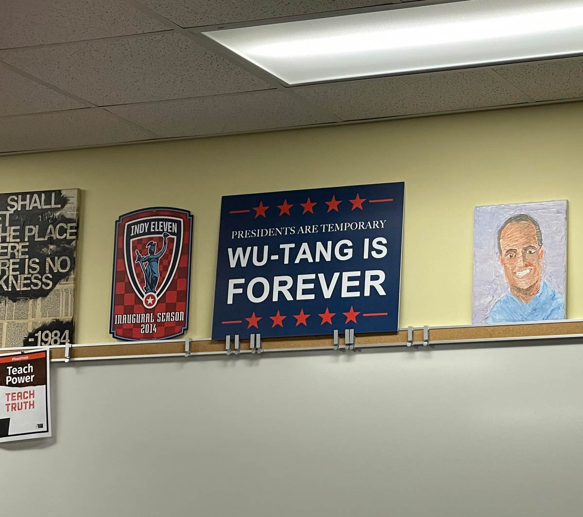 This is hanging in my son's world history classroom