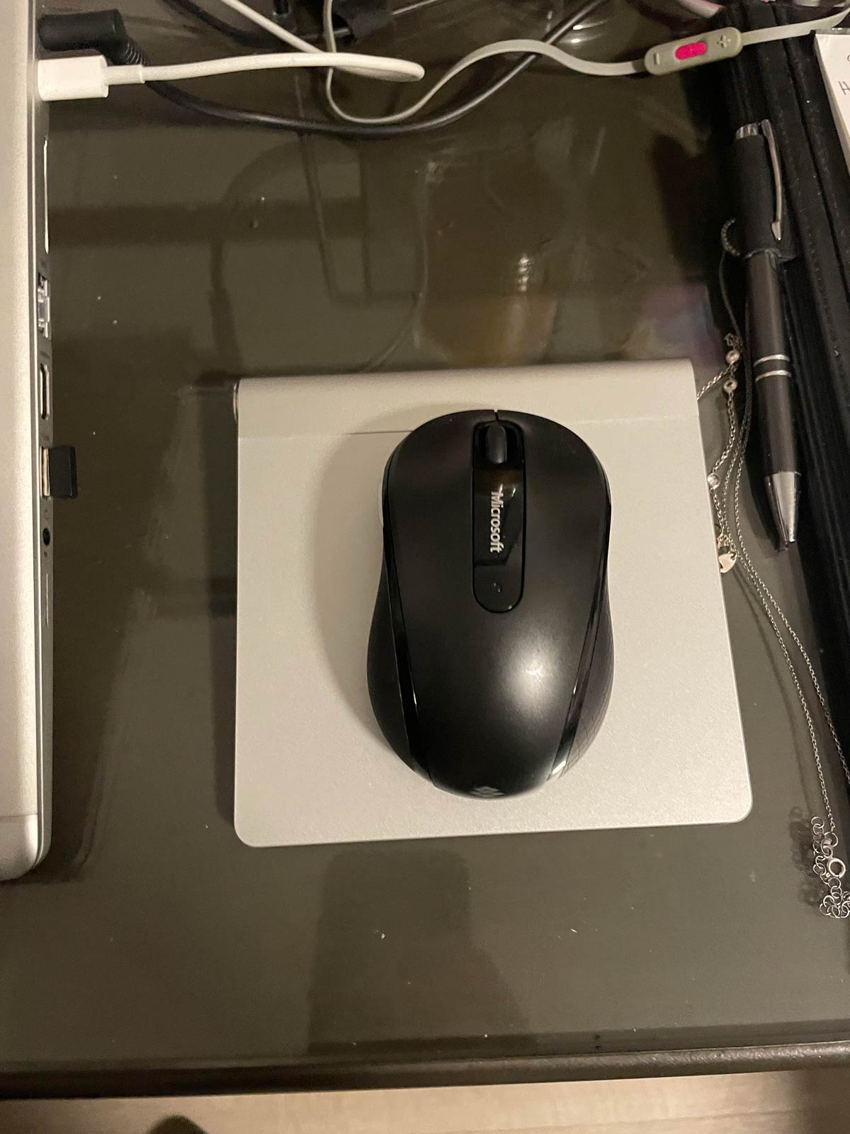 Having been given it as a gift but unsure of what it does, my mother used her $140 apple trackpad as a mousepad