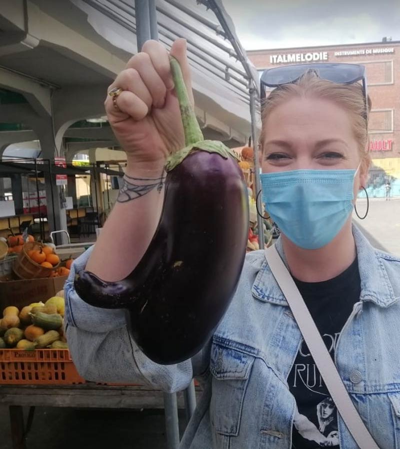 This eggplant got an eggplant