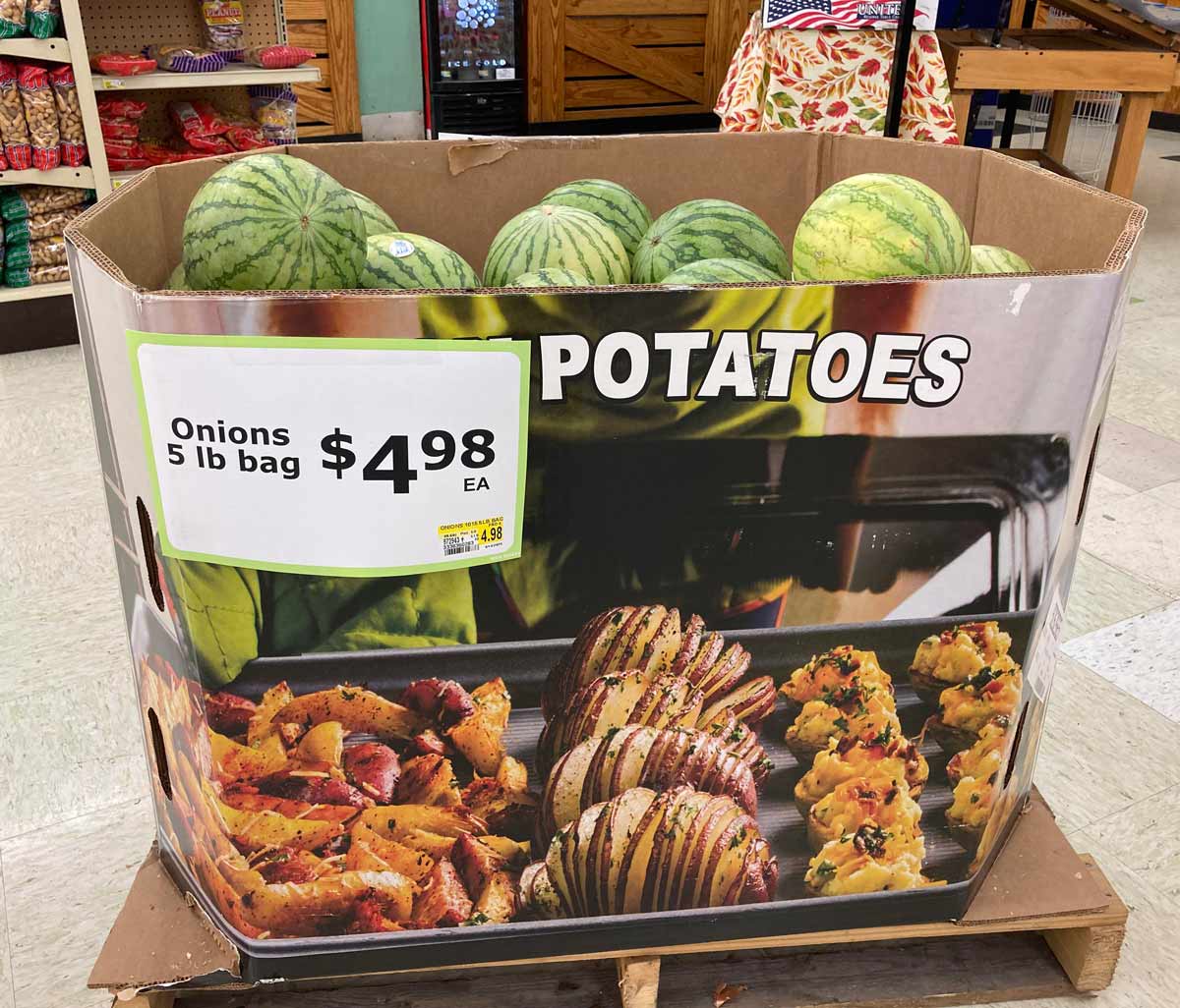 5 pound bag of onion potatomelons please