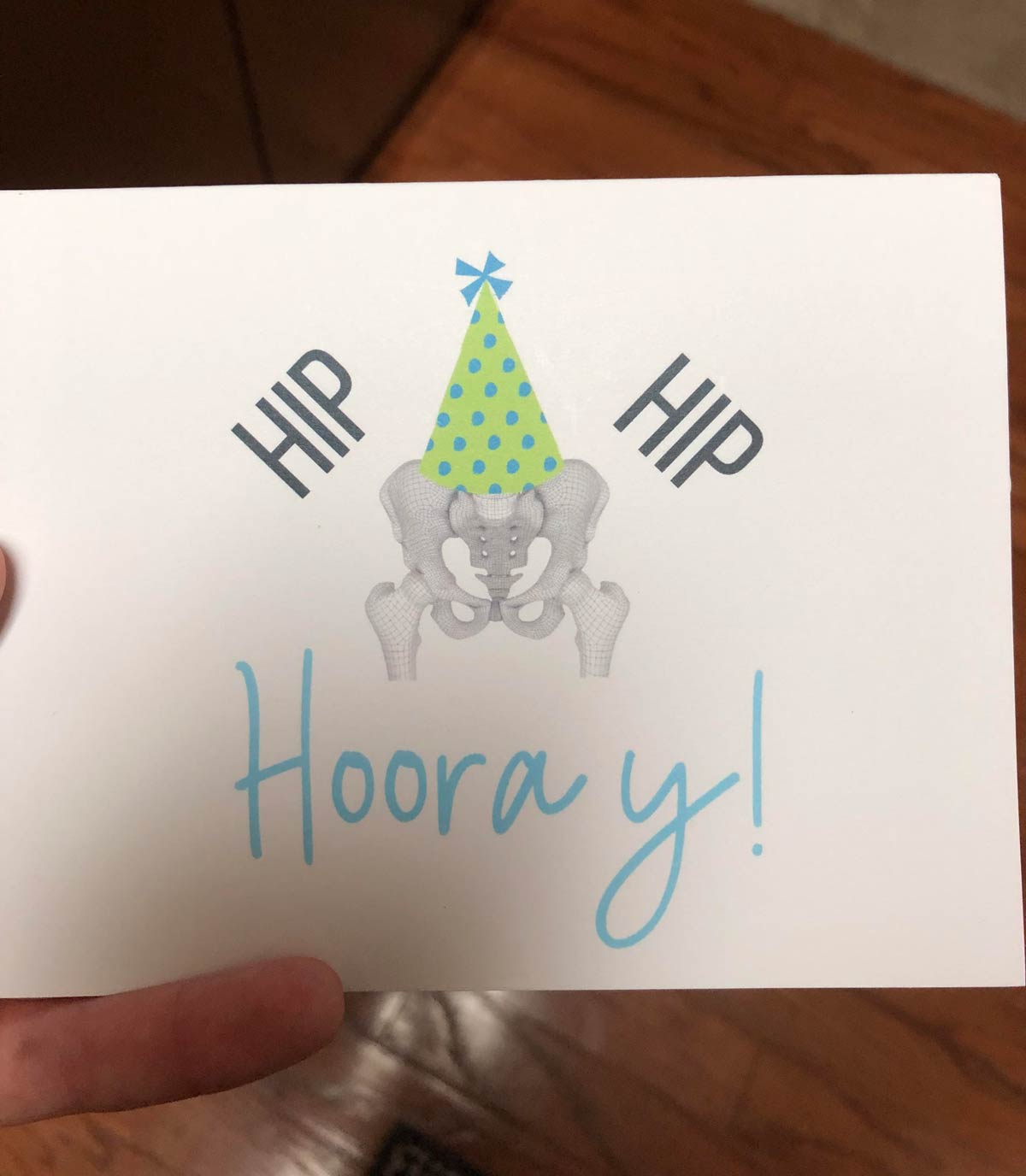 I go to pelvic floor PT. They sent me this birthday card