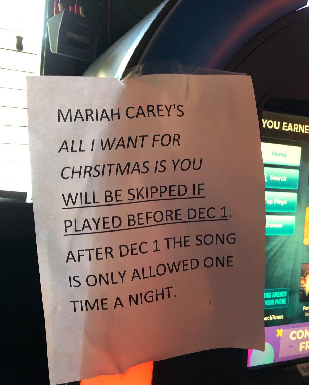 Seen on a Jukebox in Dallas