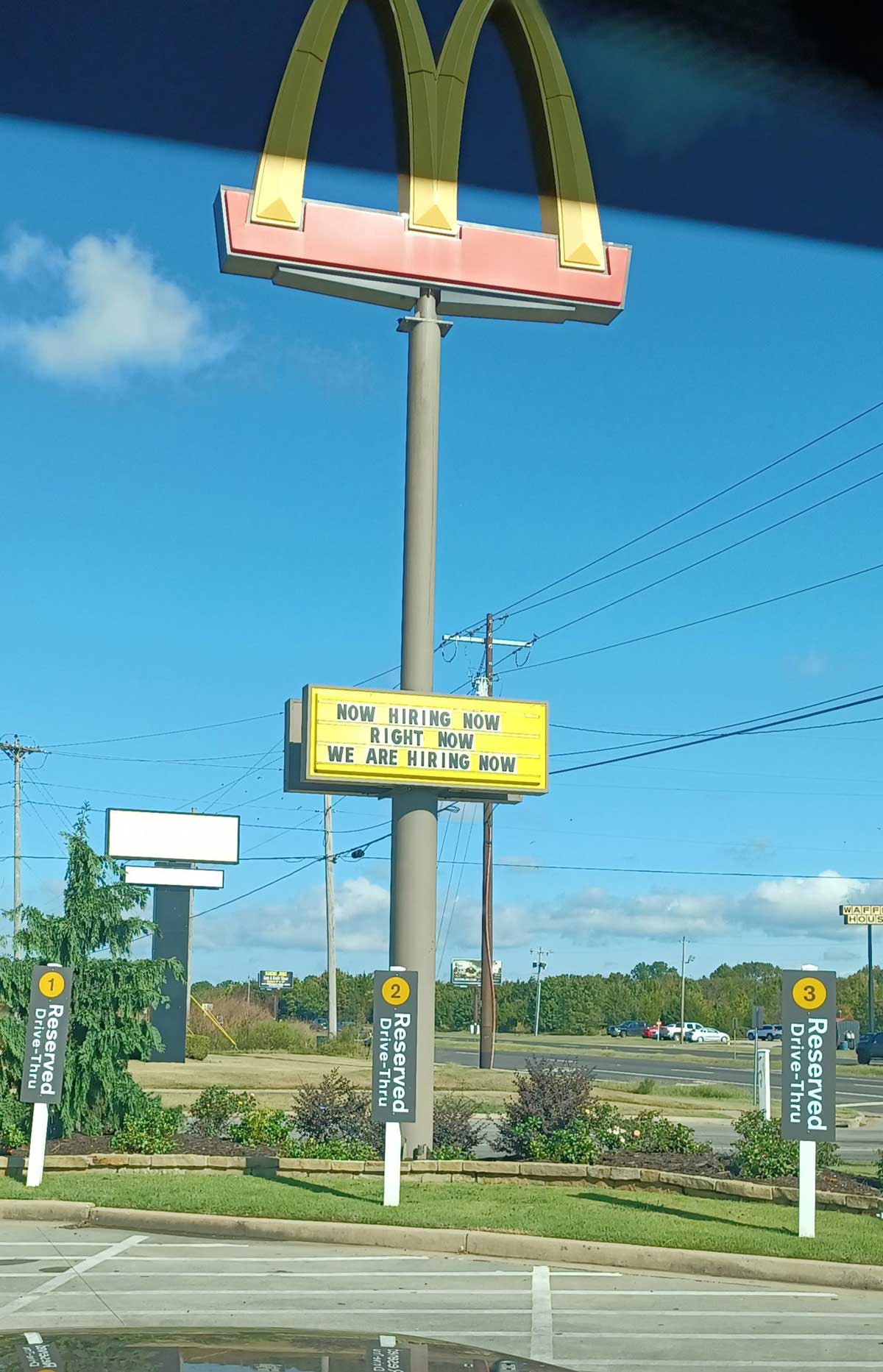 My local McDonald's is desperate