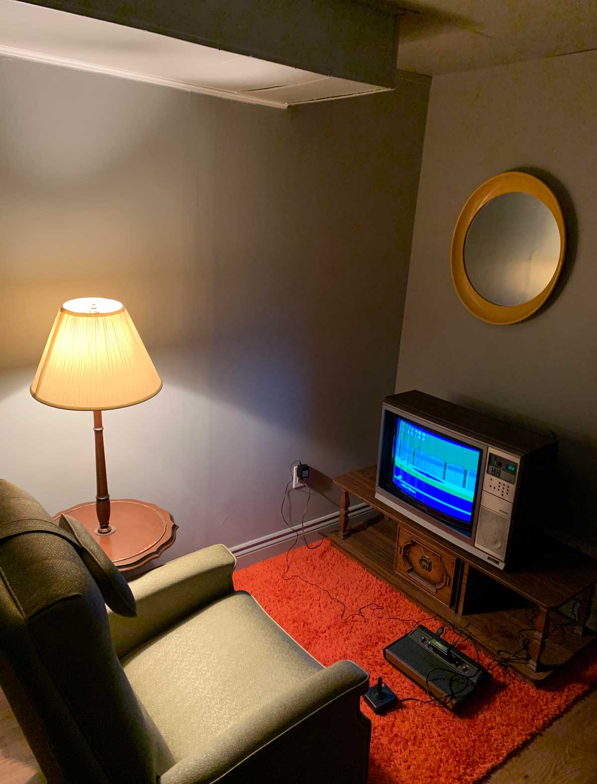 My vintage corner in my basement