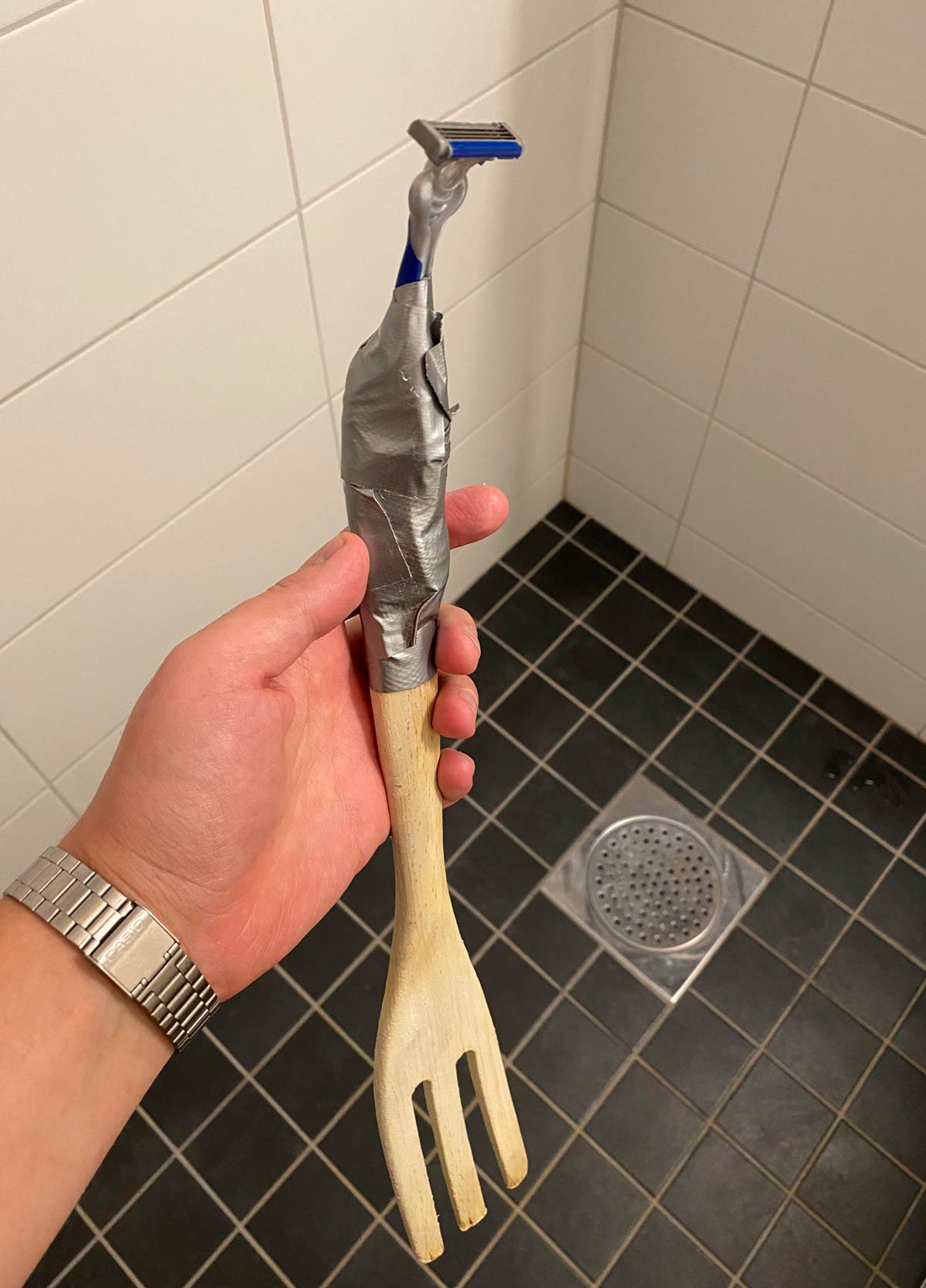 This gadget I found in my friend's bathroom