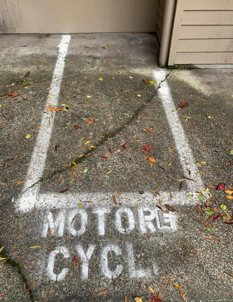 I told the apartment manager that the new motorcycle parking spot was missing an “e”.. Guess I should have been more specific