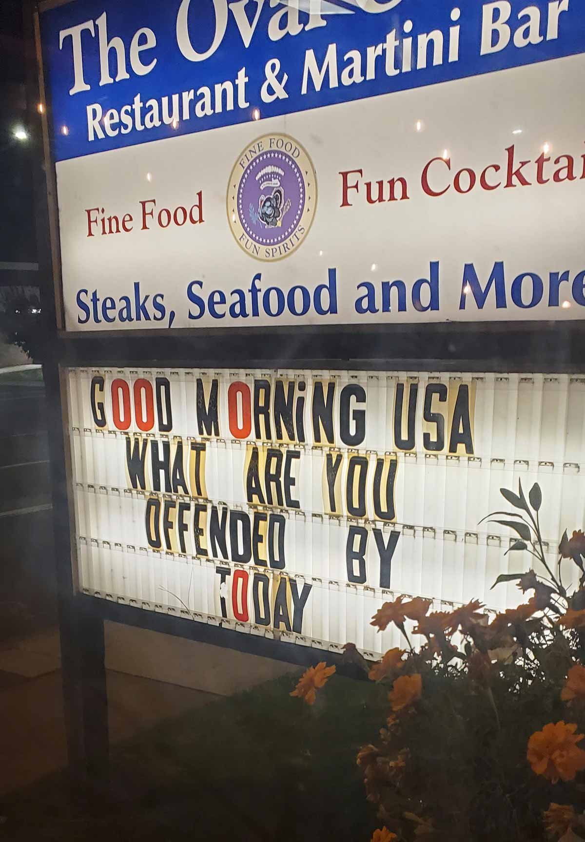 Local bar sign in Idaho