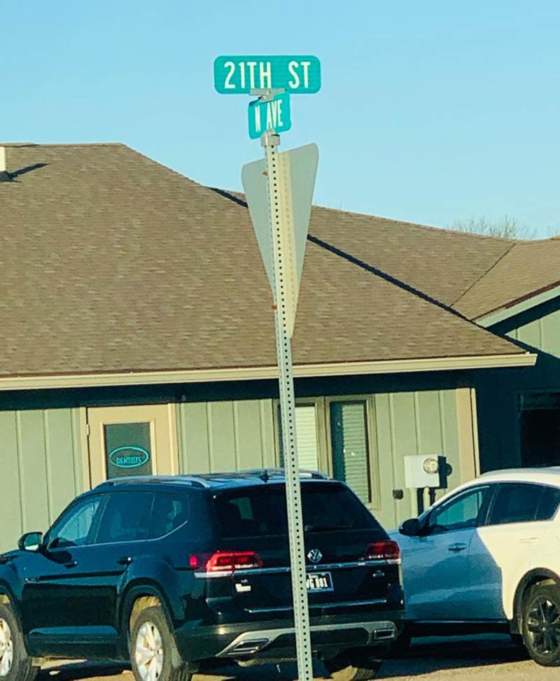 New street sign in my hometown