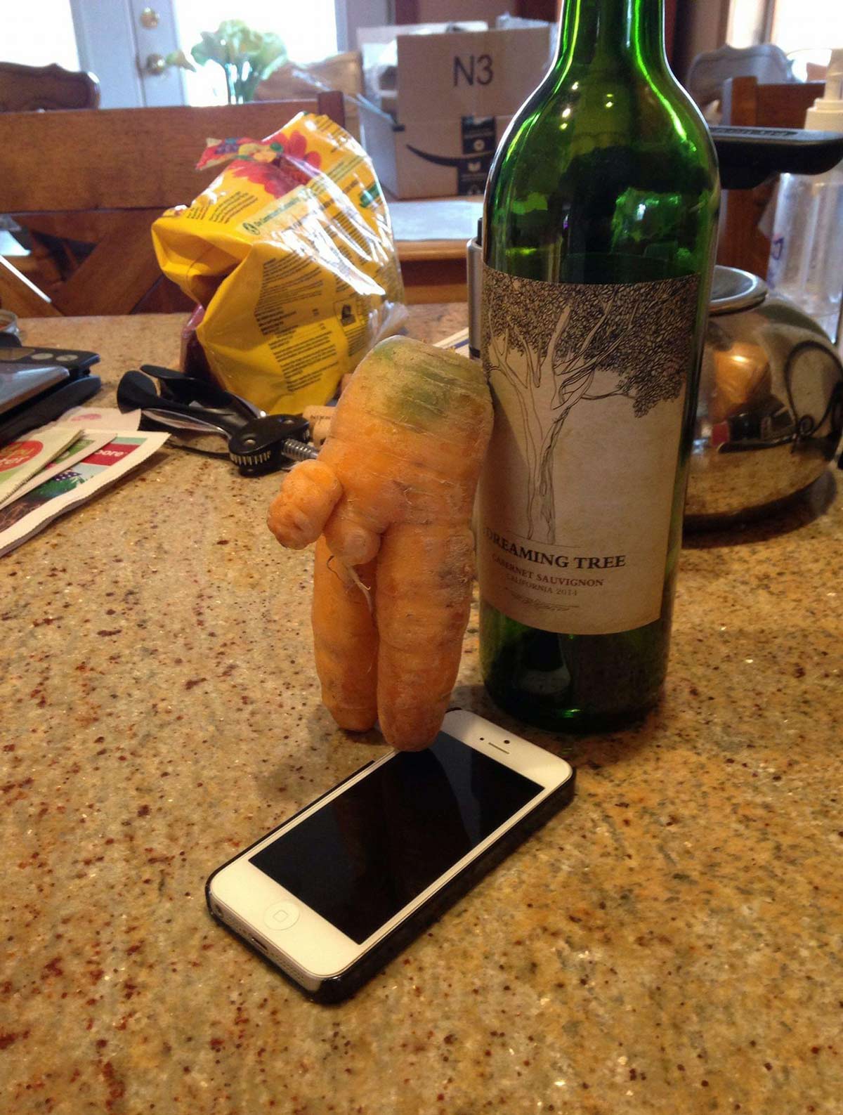 My mom’s carrot from her produce box