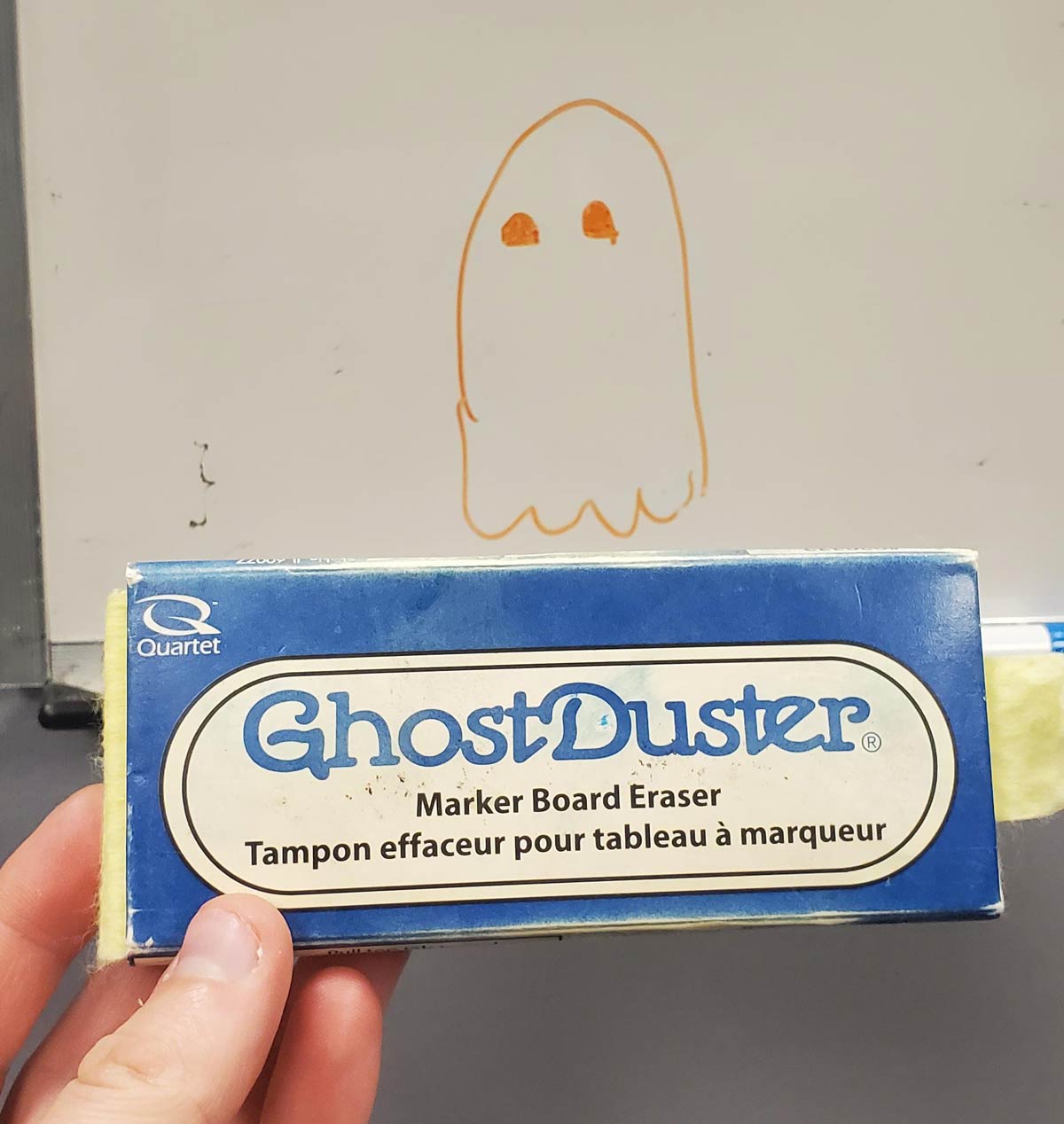 Haunted whiteboard? Who you gonna call?