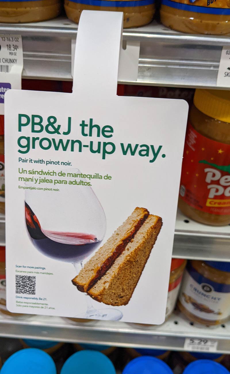 The correct way to eat PB&J