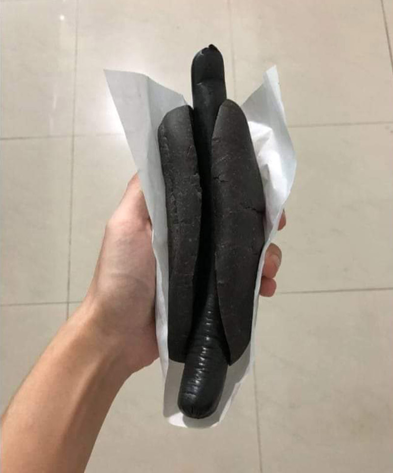 Ikea in Singapore decided to release a completely black hotdog