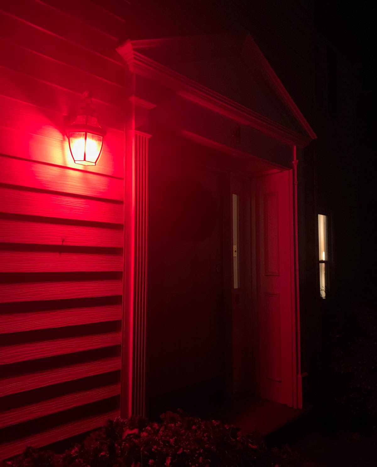 Wife wanted holiday-colored porch lights. She’s not loving her new name - Roxanne