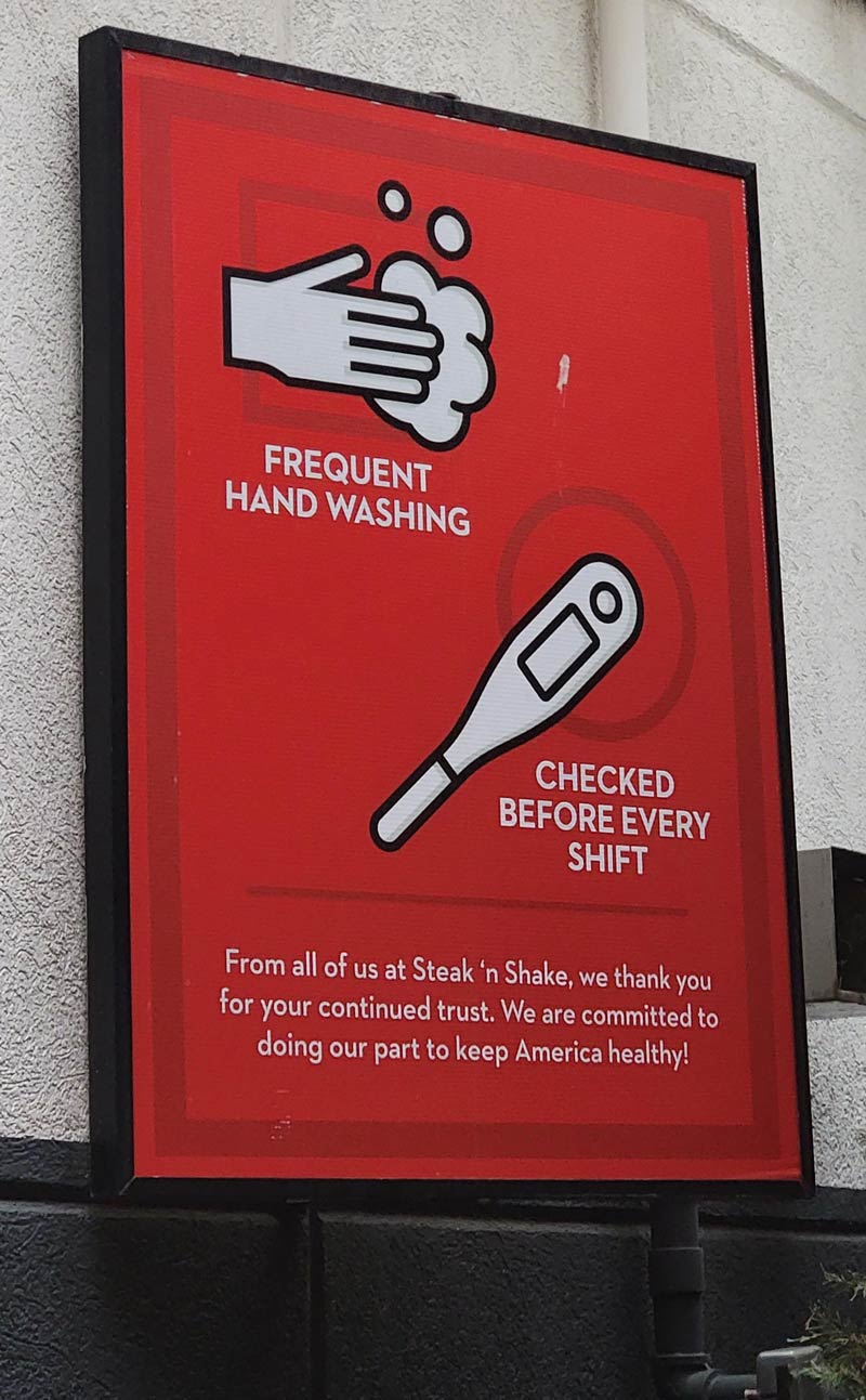 My first thought was why does steak and shake care if their employees are pregnant