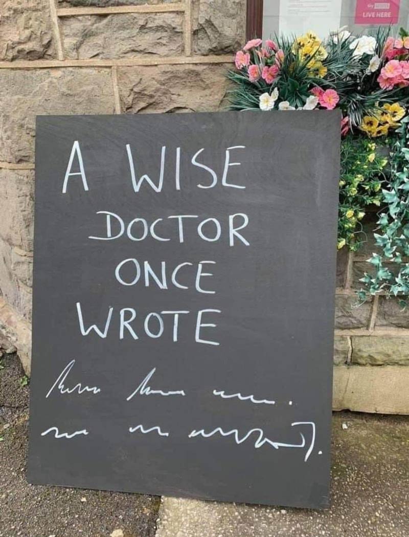 A wise doctor..
