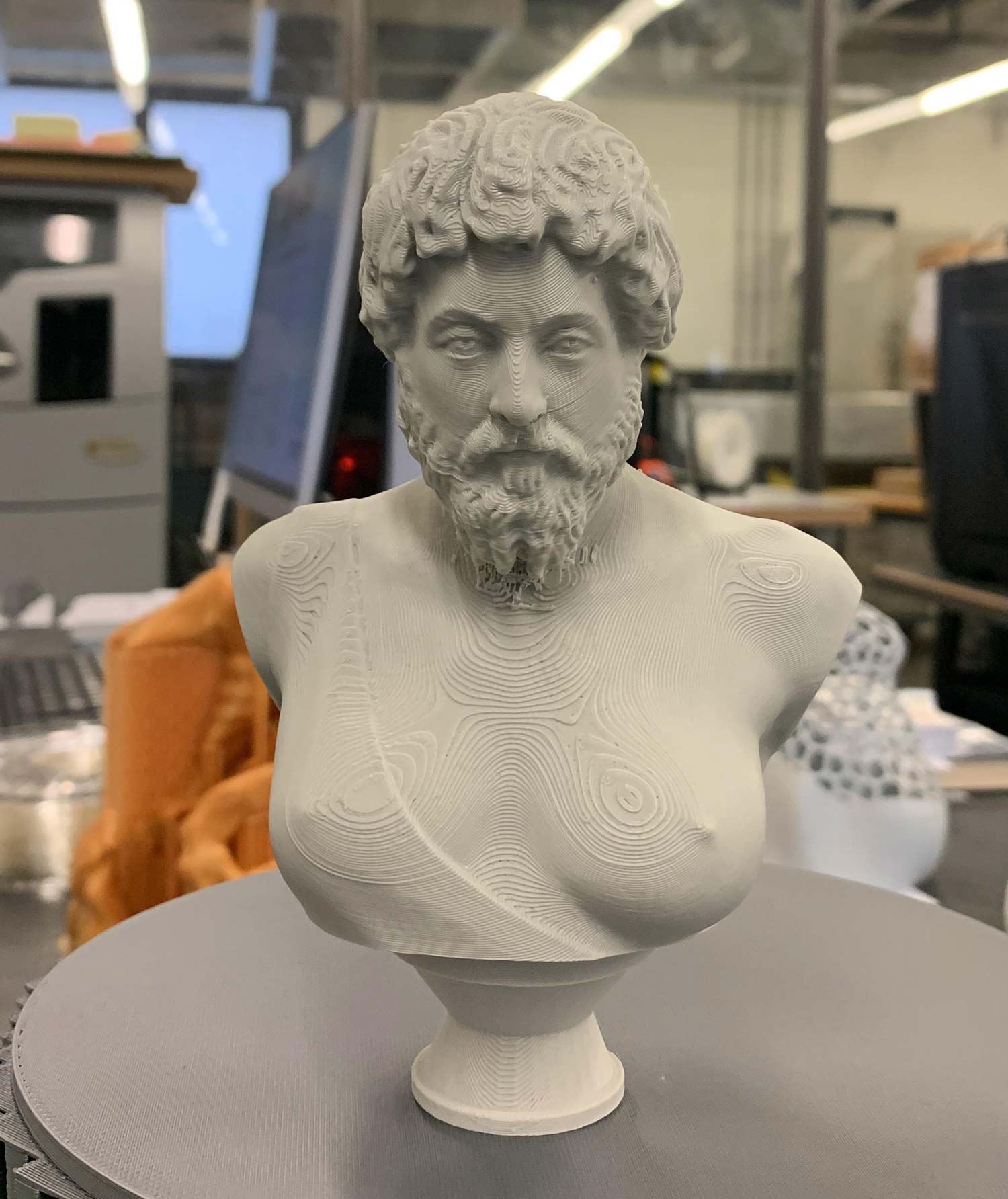A Busty Bust of Marcus Aurelius (Gift from a classmate)