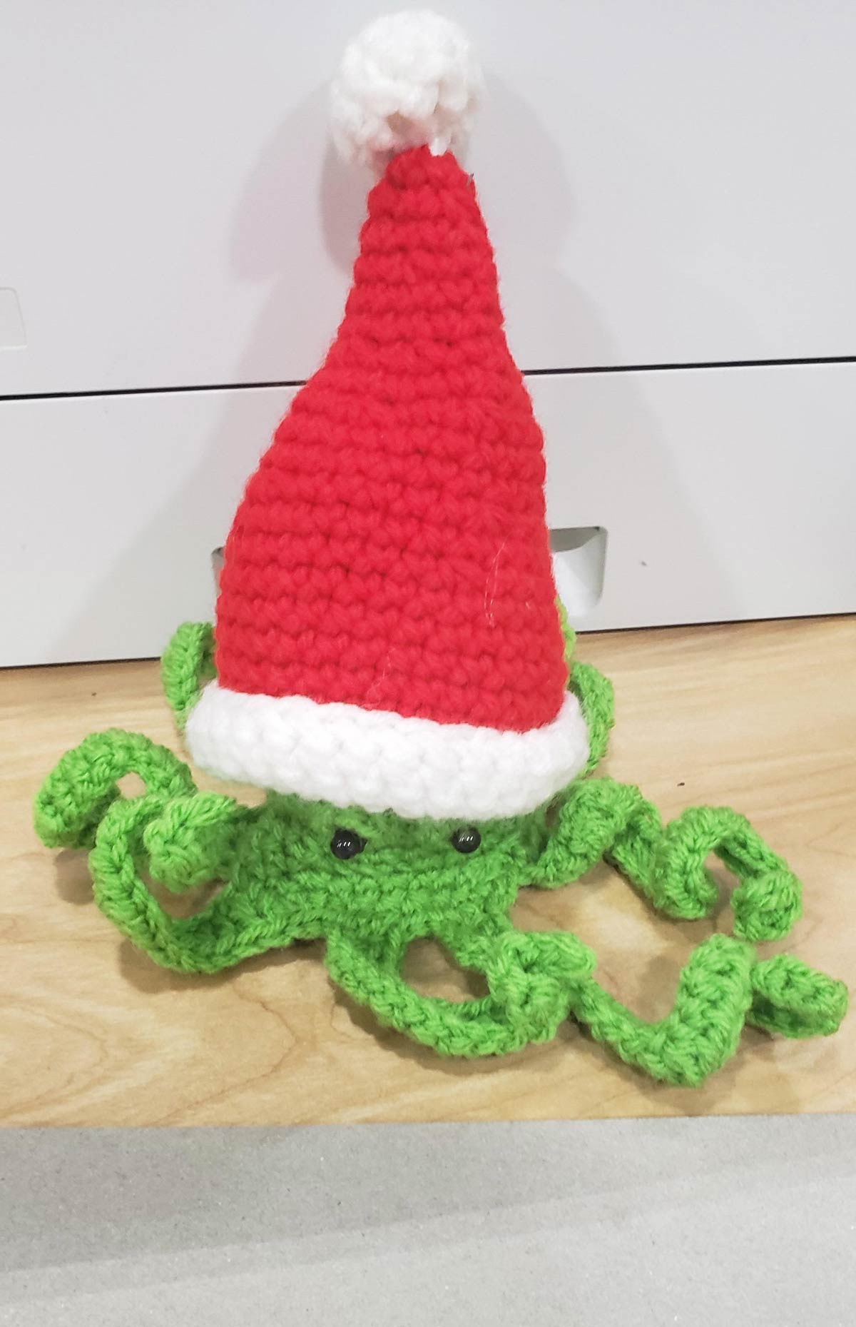 One of my coworkers has a Christmas Kraken on their desk