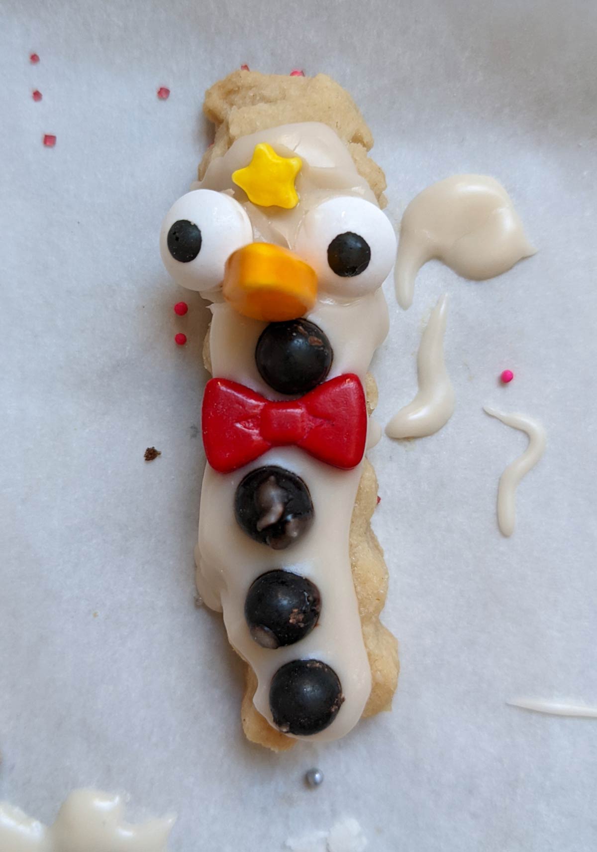 This cookie my daughter cut and decorated