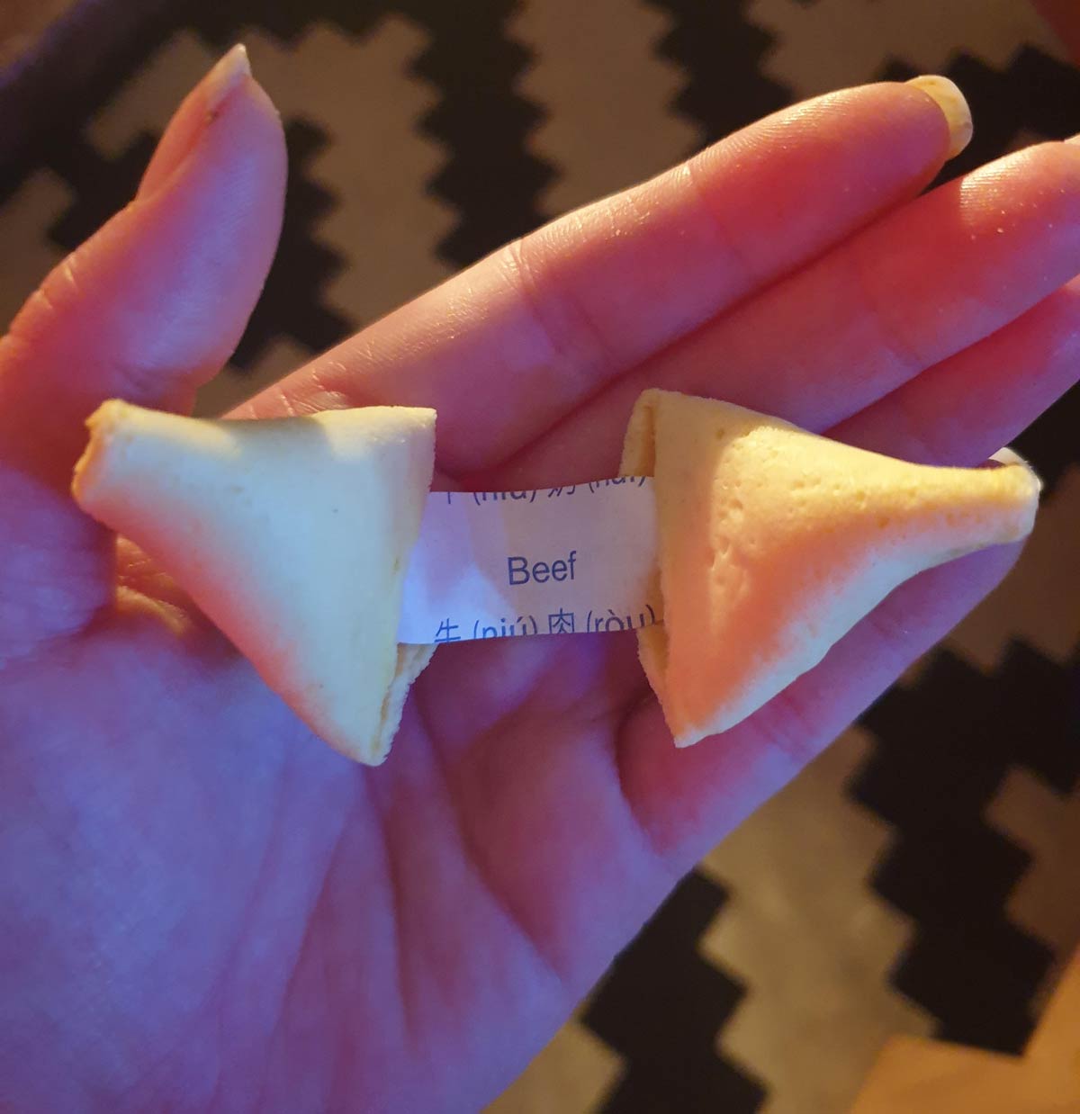 I was looking forward to this fortune, and I got..