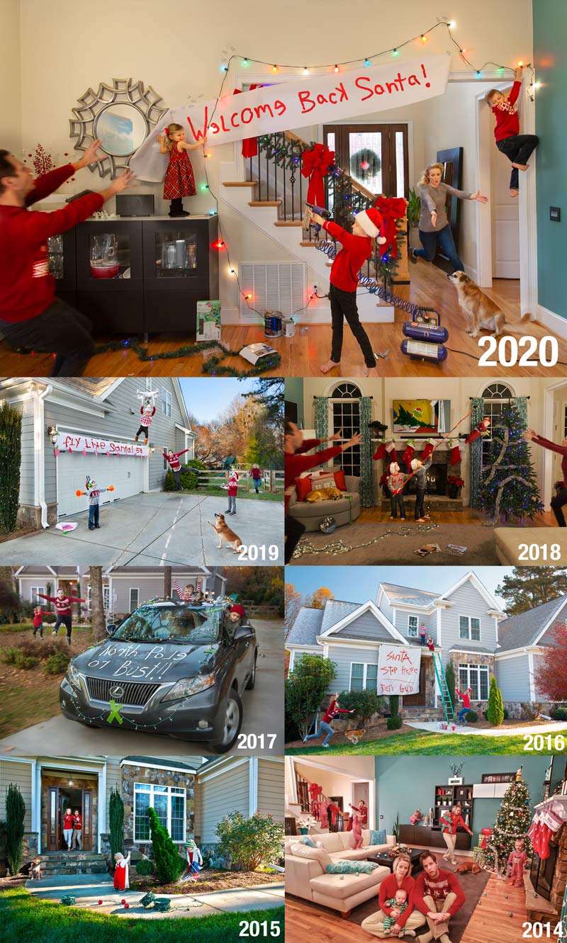 Here's our annual "Parenting Disaster" Christmas card - 8 years and counting..