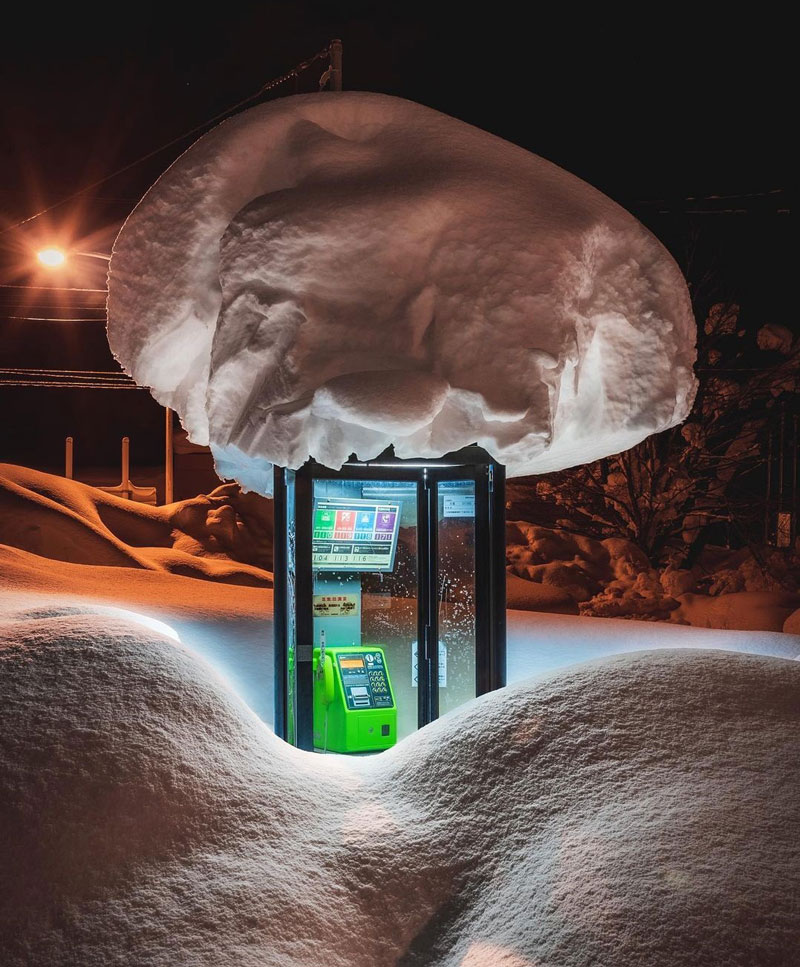 This Phone Booth in Hokkaido, Japan