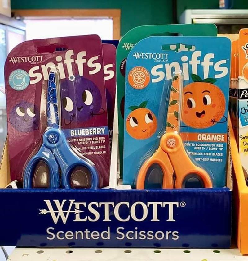 Scented scissors for kids... What could possibly go wrong