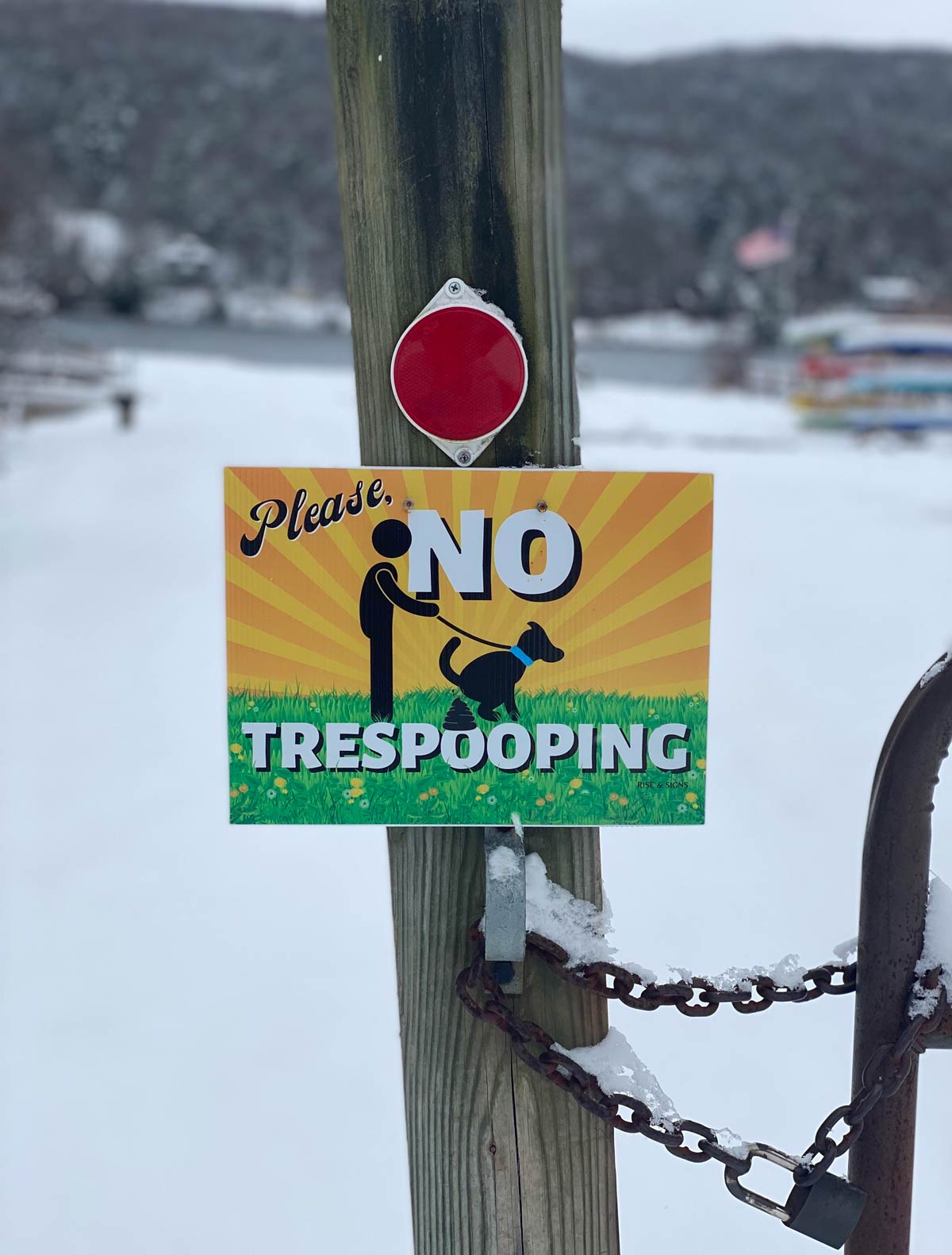 Learned a new word today. Trespooping