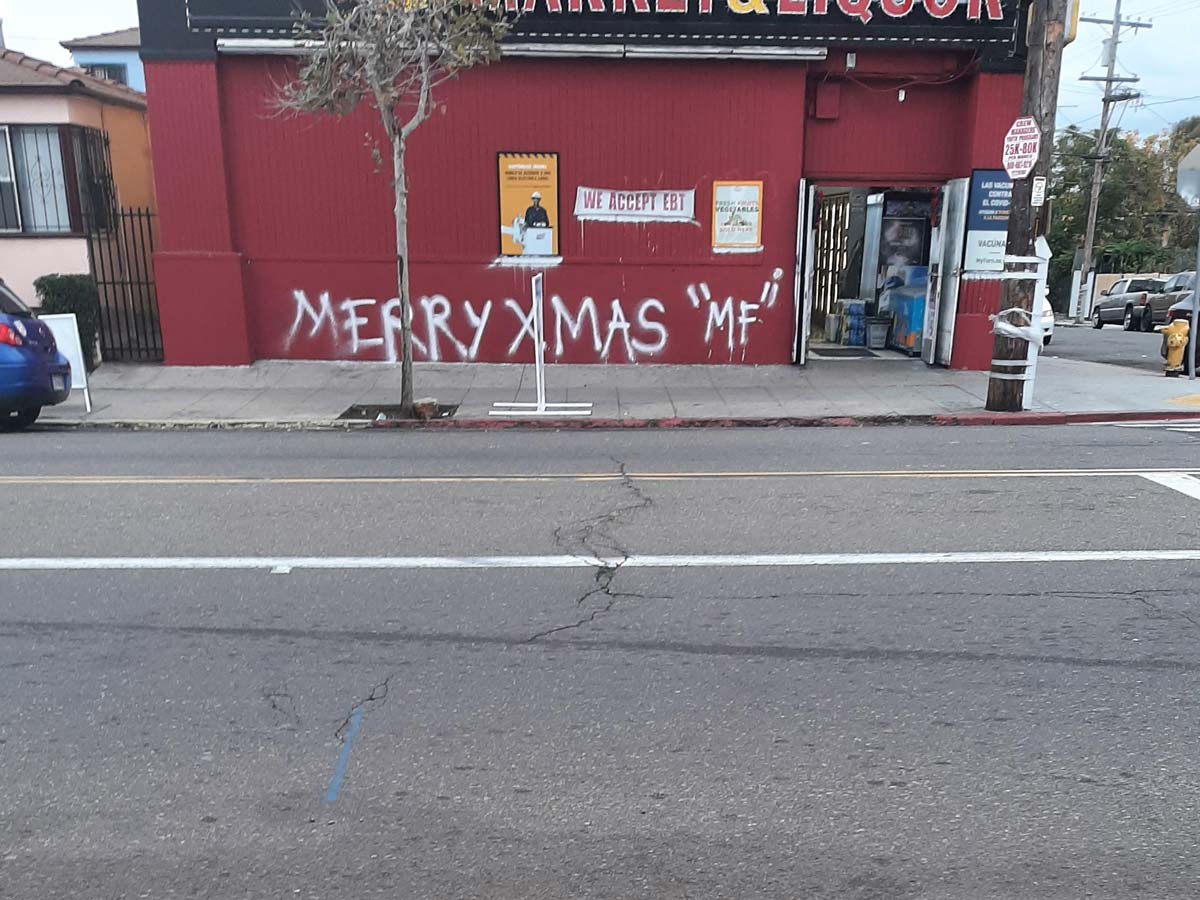 My neighborhood is really getting into the holiday spirit this year