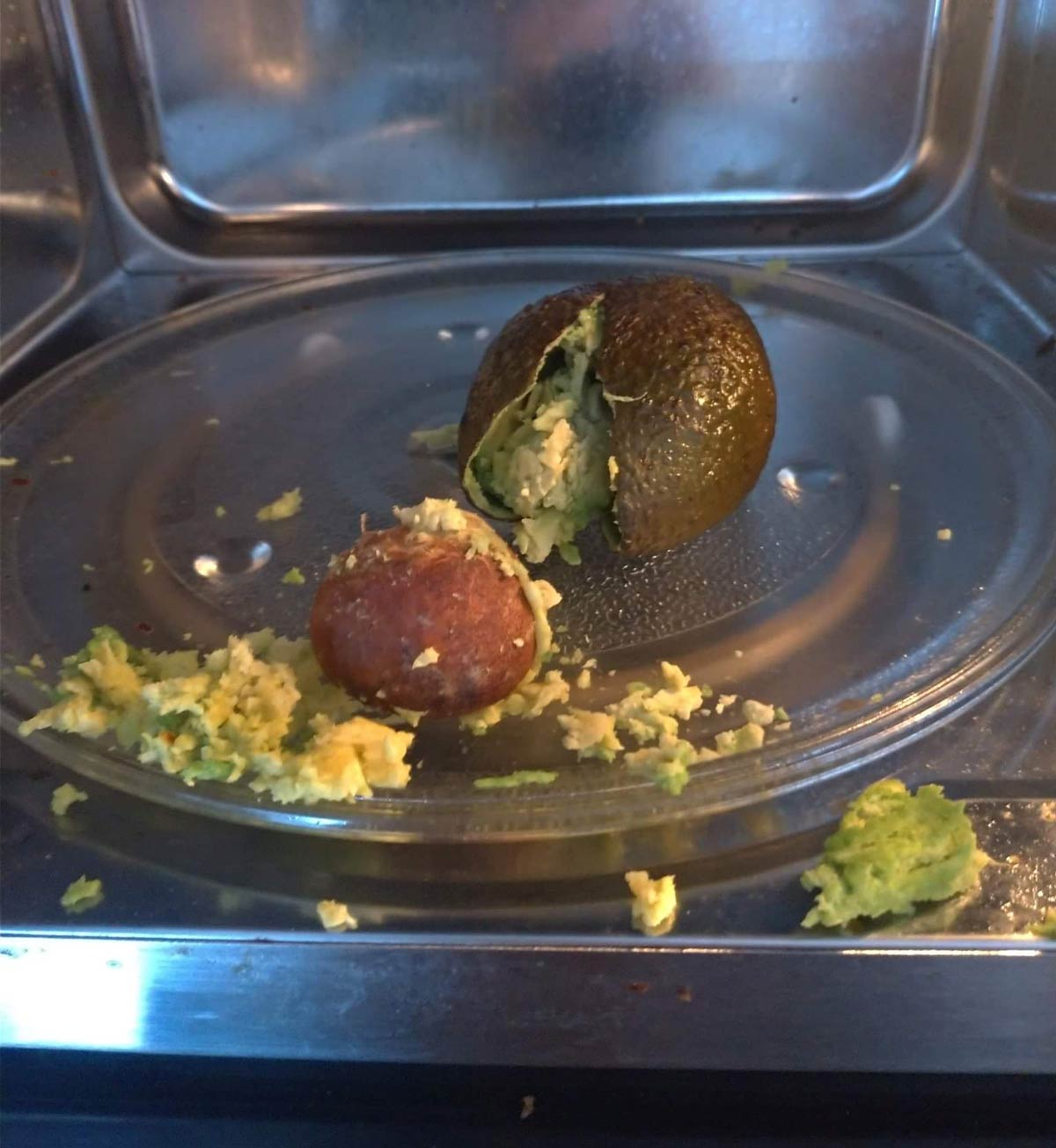 Don't try to microwave an avocado