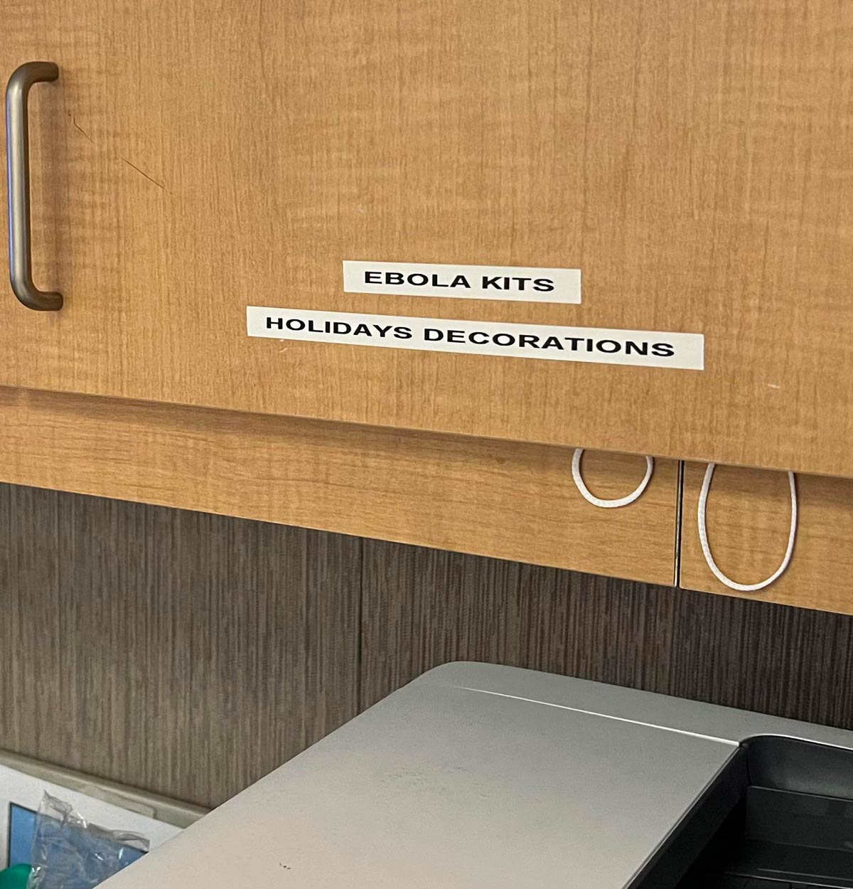 Storage cabinet at my local hospital