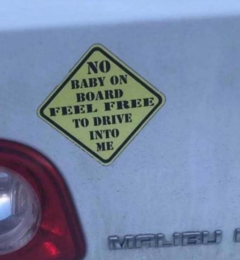 No baby on board..