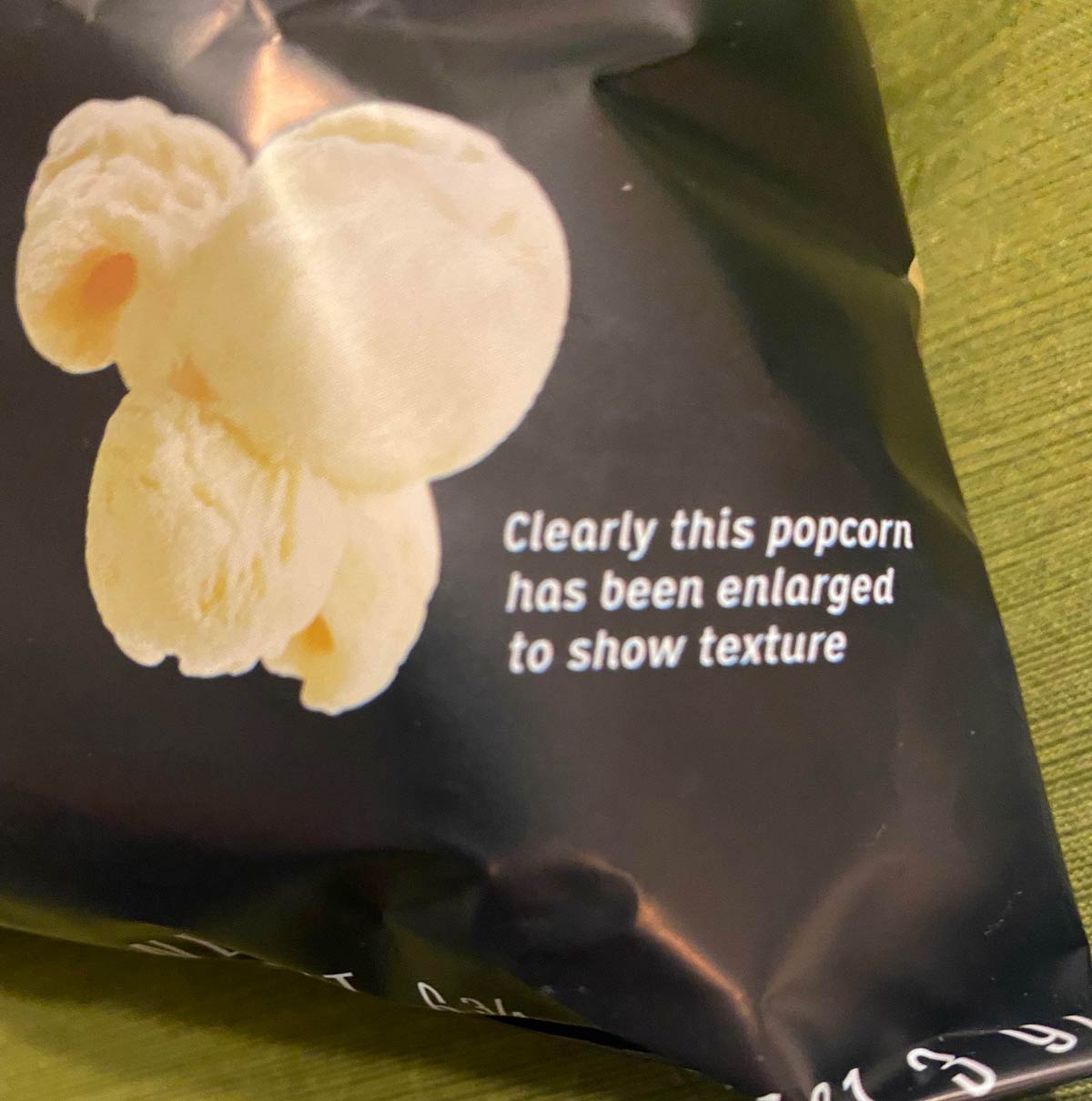 Sassy popcorn bag