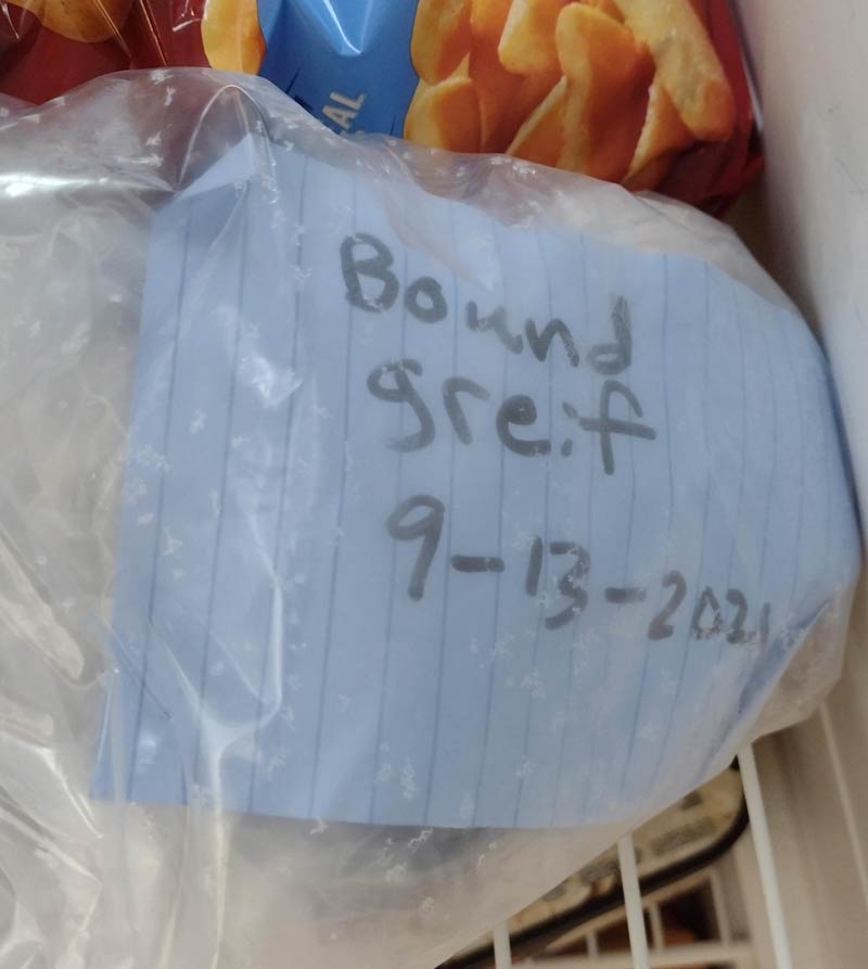 My wife won't let me label freezer meats anymore