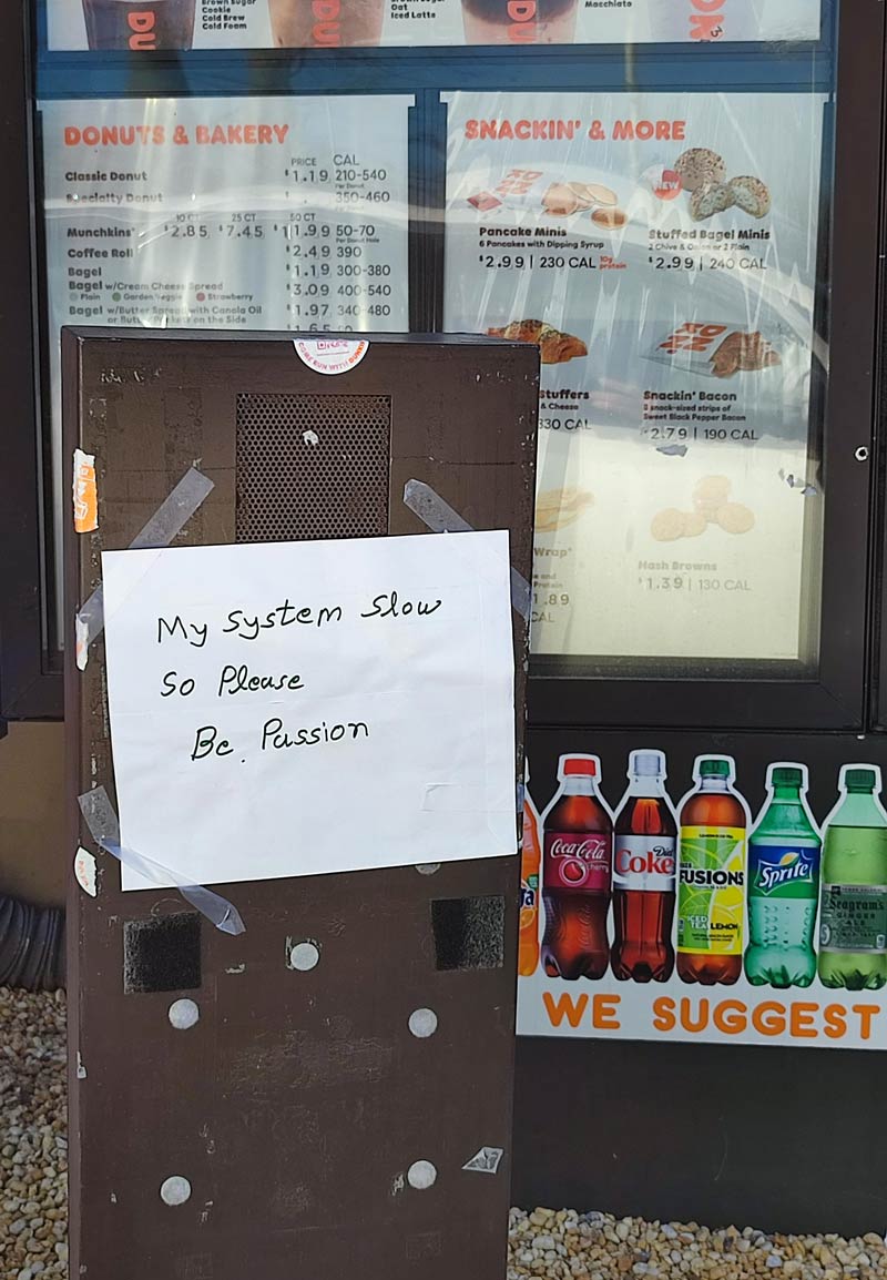 Saw this at a local Dunkin' Donuts
