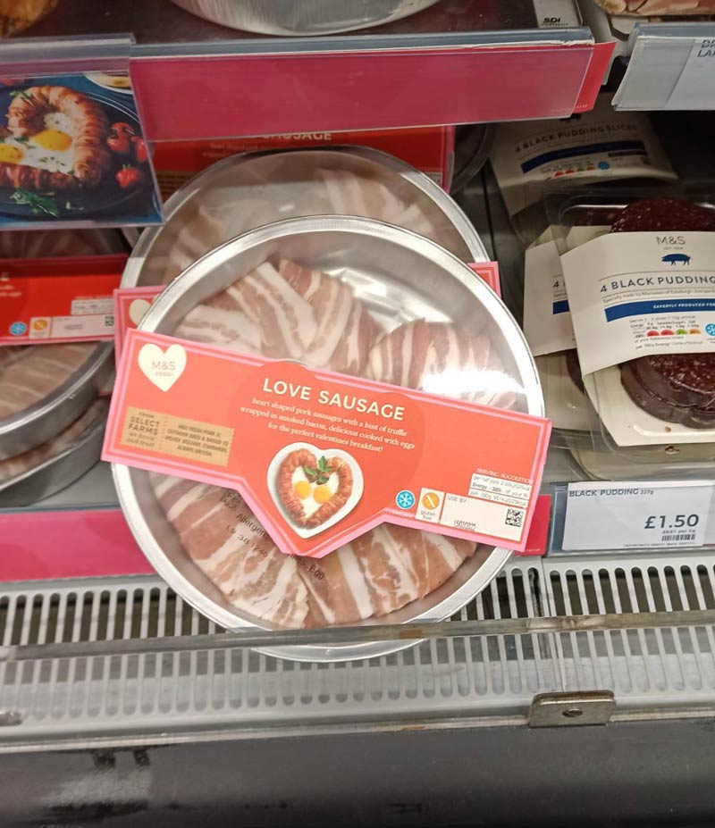 Valentine's special! Love sausage!