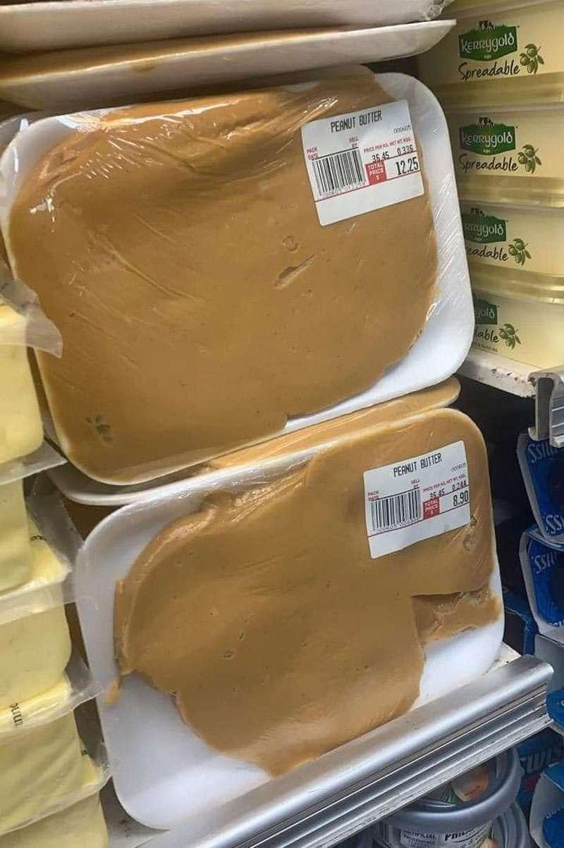 Packaged peanut butter