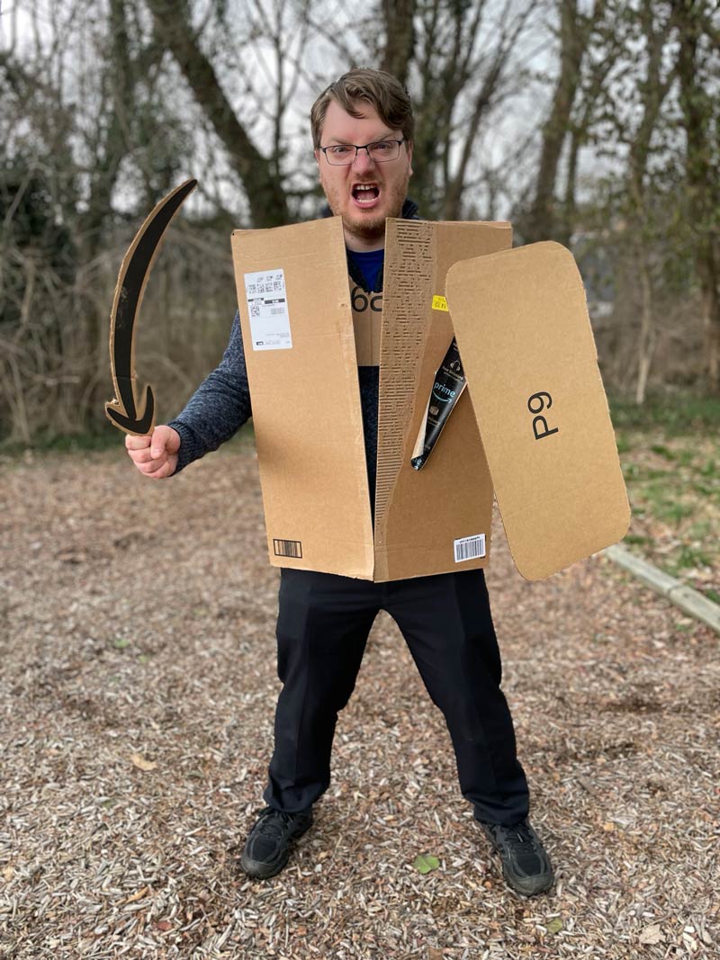 I went to a LARP birthday party today as an Amazon warrior