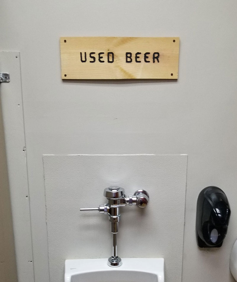 Urinal at a local bar