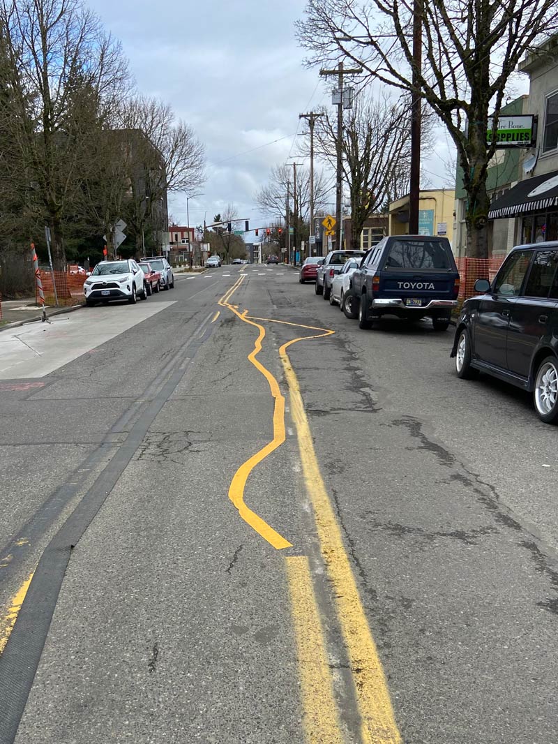 These lane lines in my neighborhood