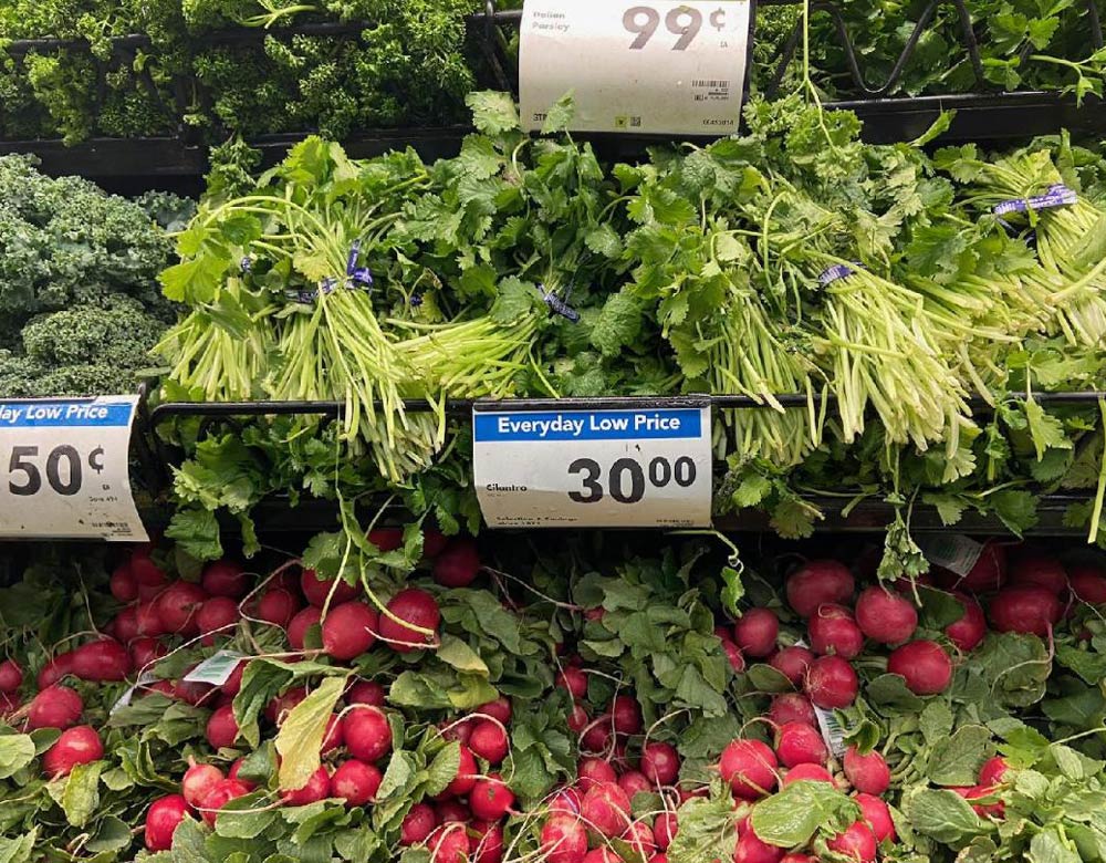 I think I'll pass on the cilantro. That inflation is no joke!