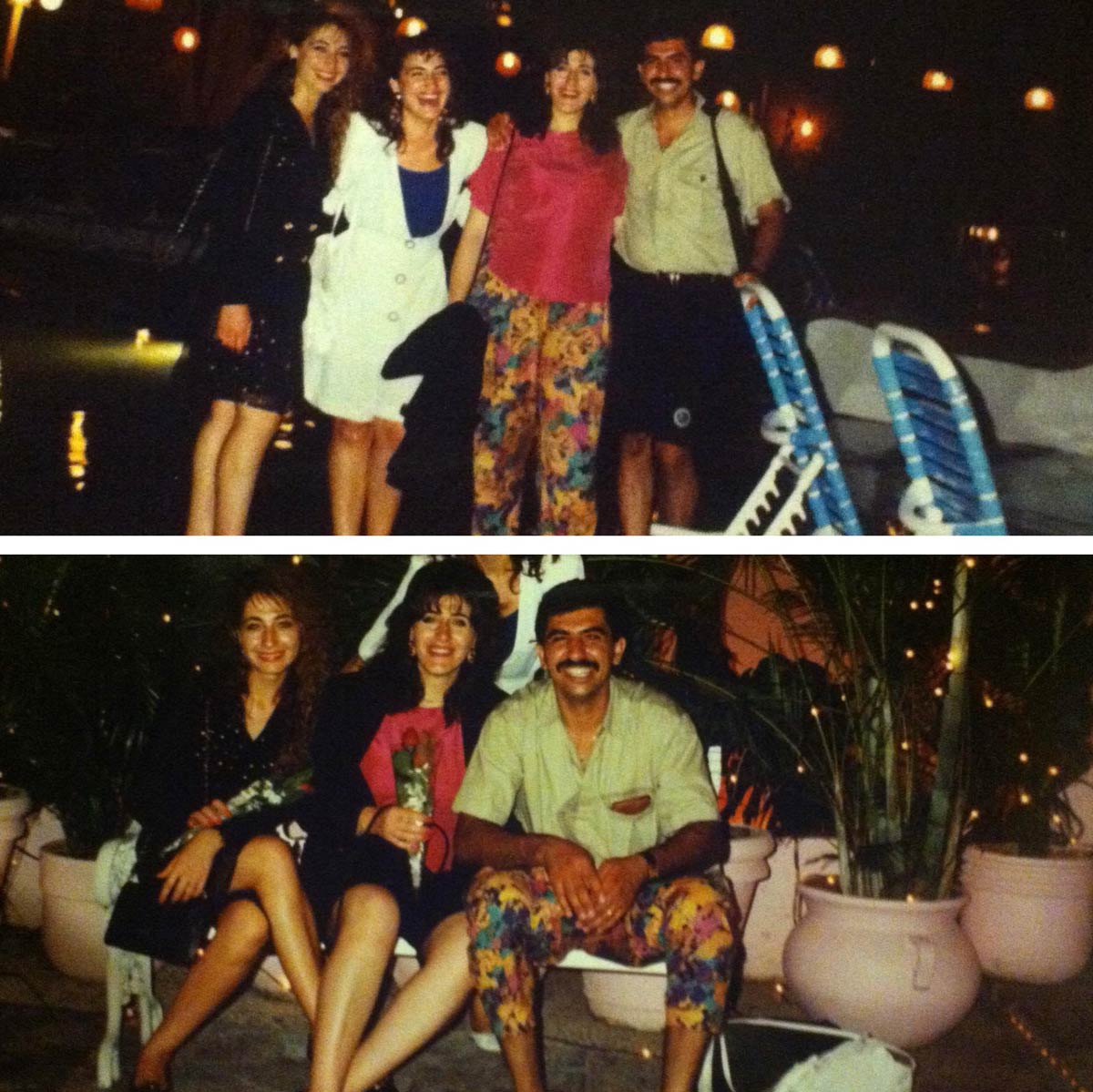 1988: My dad was denied entry to a club in Mexico because he was wearing shorts so my mom gave him her pants