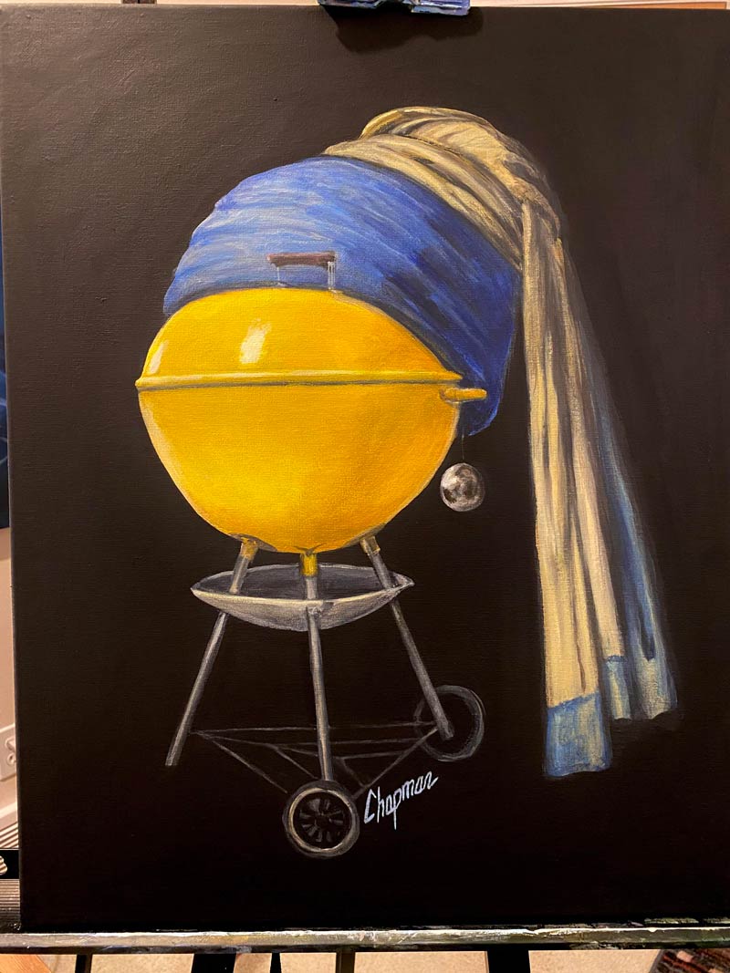Just finished the Grill With the Pearl Earring
