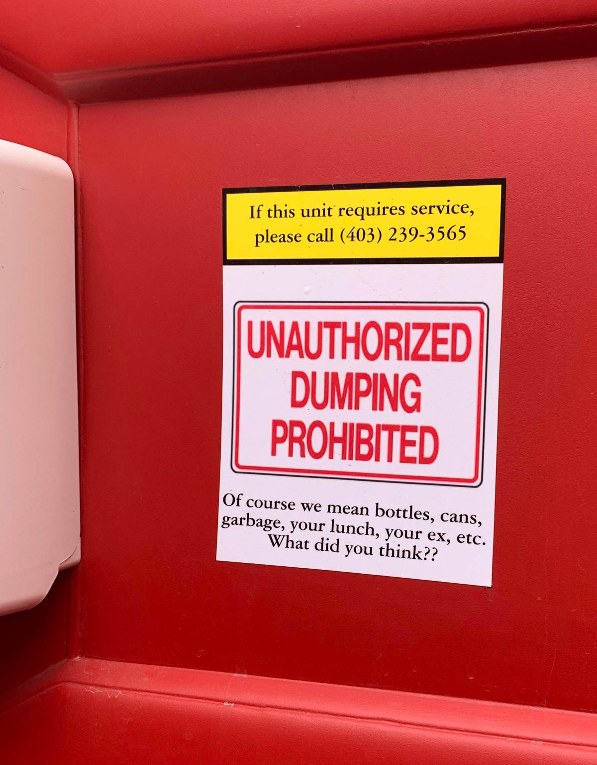 In the porta potty at my job