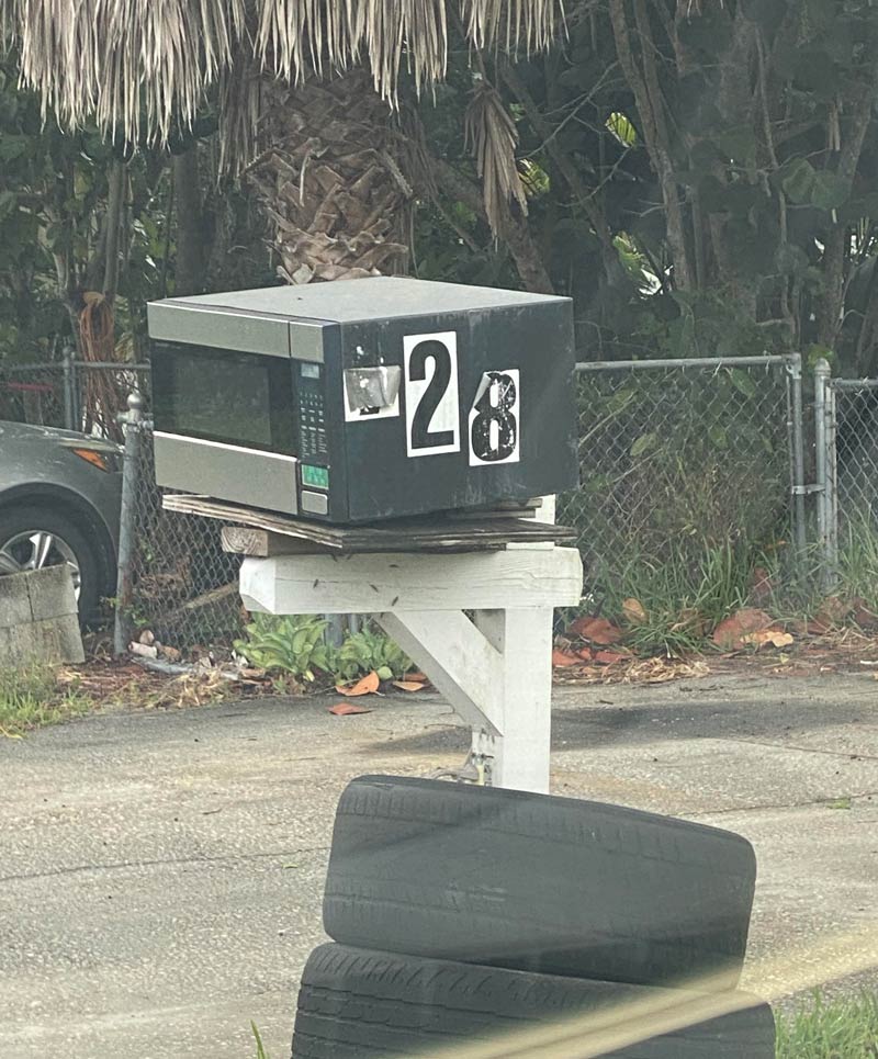 That’s one way to replace your mailbox...