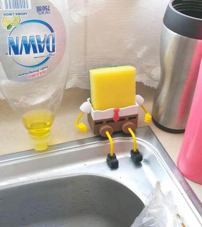 This SpongeBob sponge holder