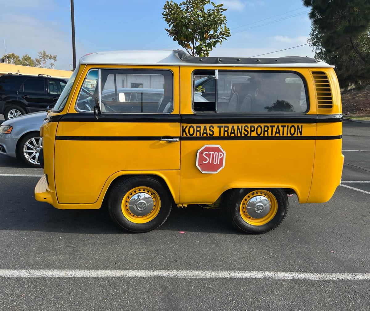 My co-worker is a school bus driver, this is his new ride