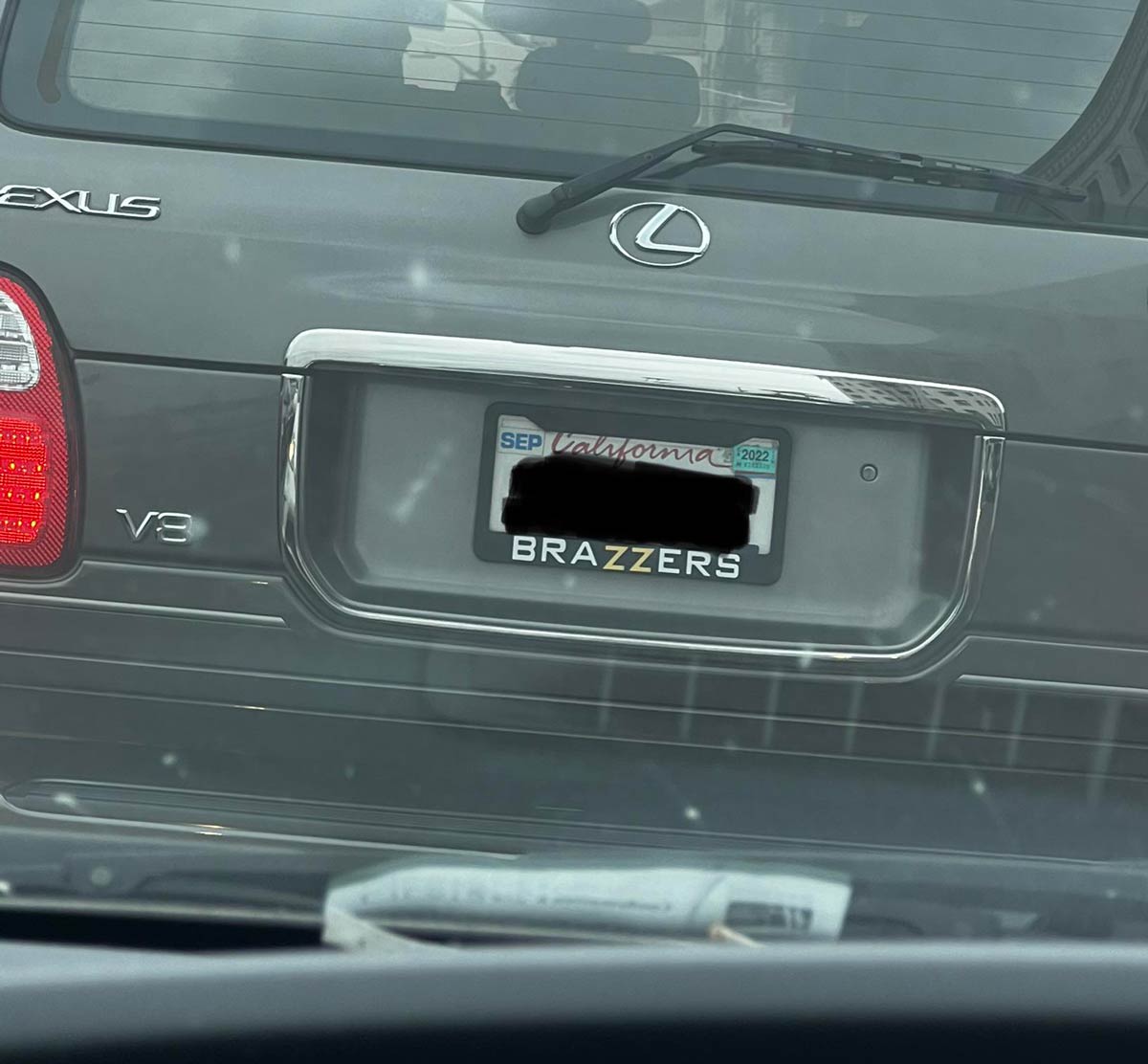 This license plate cover I saw today