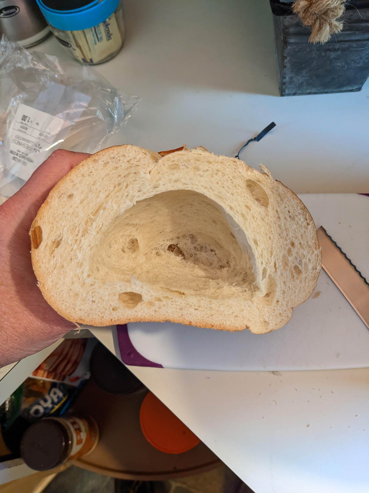 I feel this loaf should have been marked 'reduced carbs'