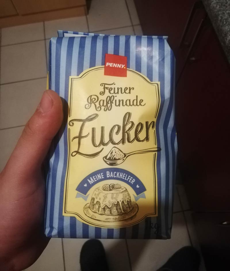 This sugar my sister bought yesterday