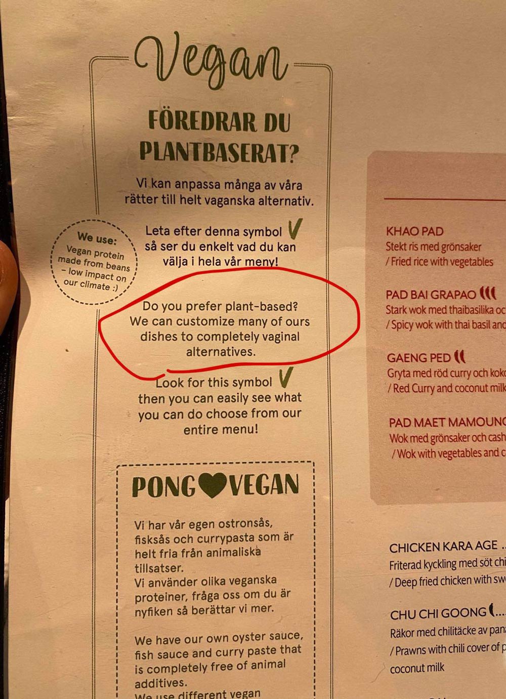 Asian restaurant in Stockholm going the extra mile